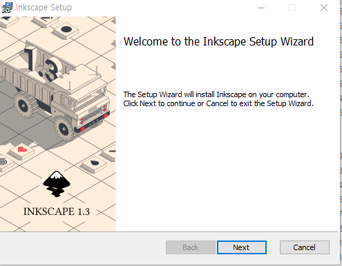 잉크스케이프 설치 1
