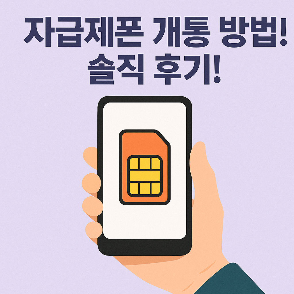 자급제폰 개통 방법! 직접 해 보지 않으면 모르는 팁! & 솔직 후기!