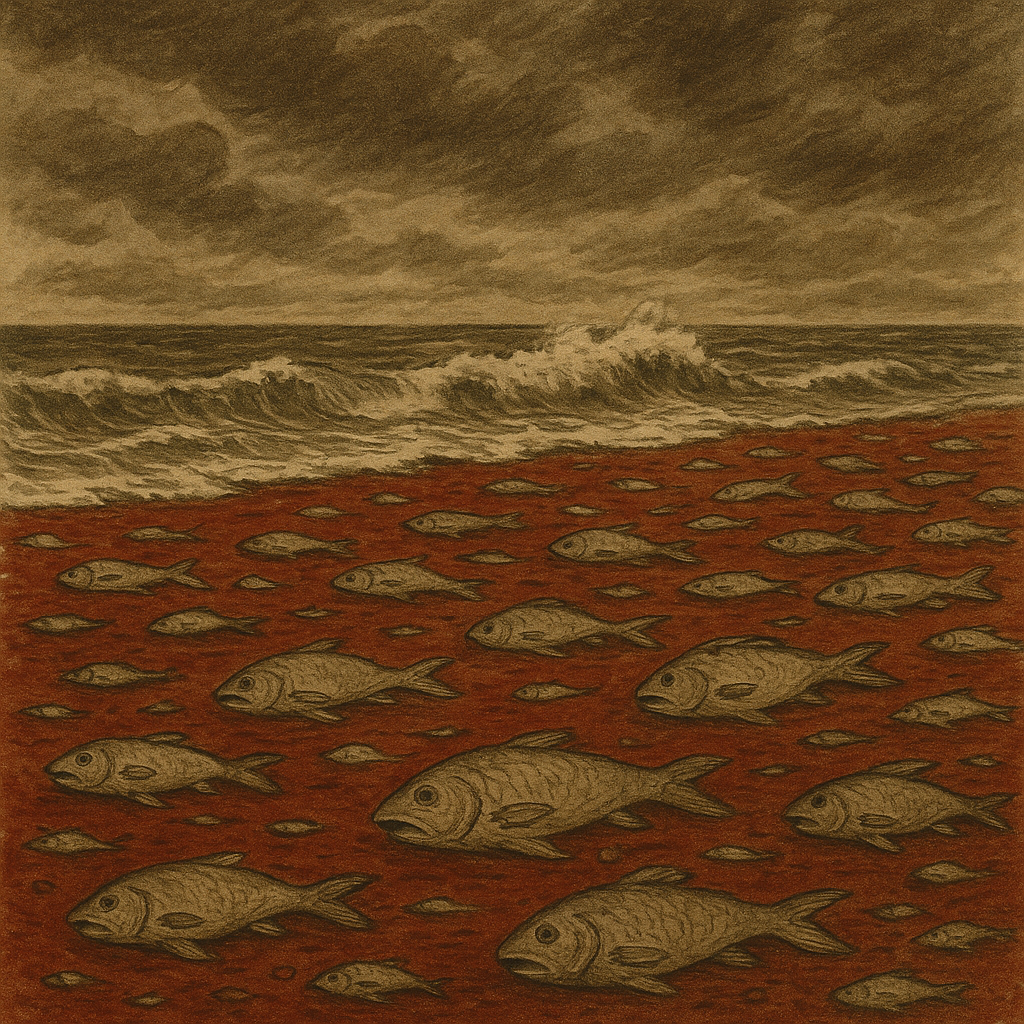 붉은 바다와 물고기 떼죽음의 기록