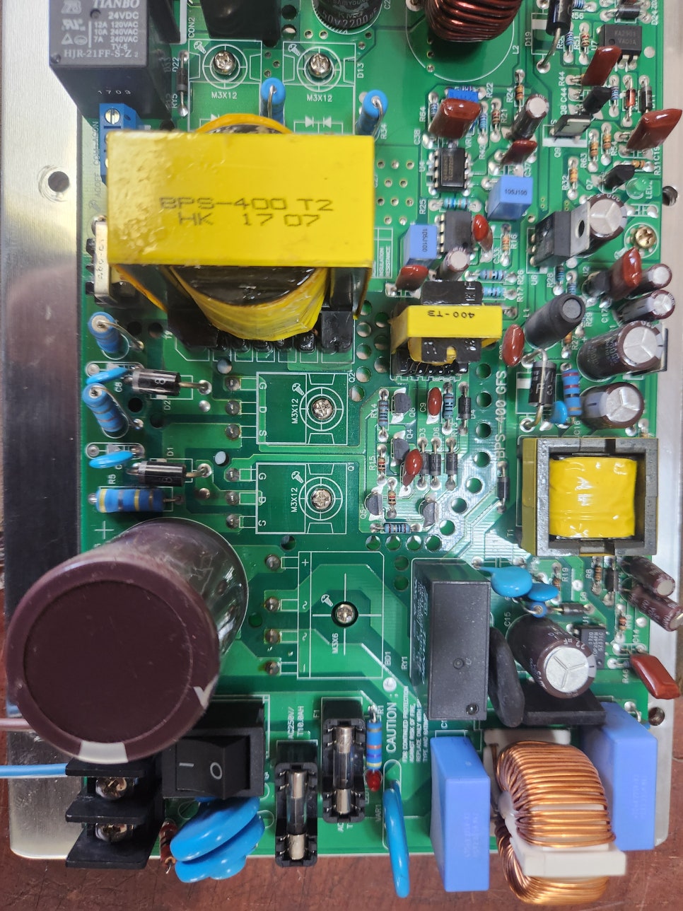 소방수신기파워 BPS-400 GFS 출력 전압 무(無) 고장 완벽 복구 수리 완료