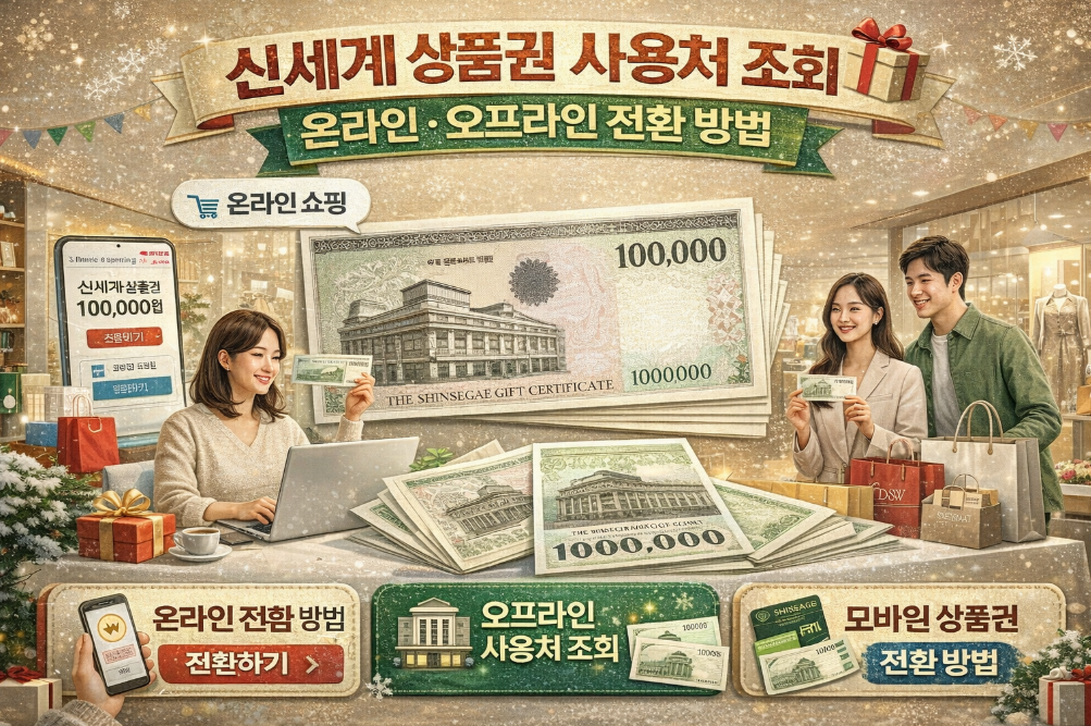 신세계 상품권 온오프라인 전환 3분 완벽 가이드