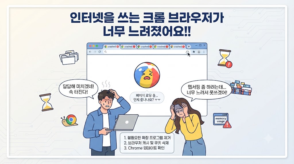 크롬 브라우저 속도 높이는 법