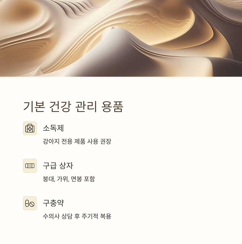 기본 건강 관리 용품