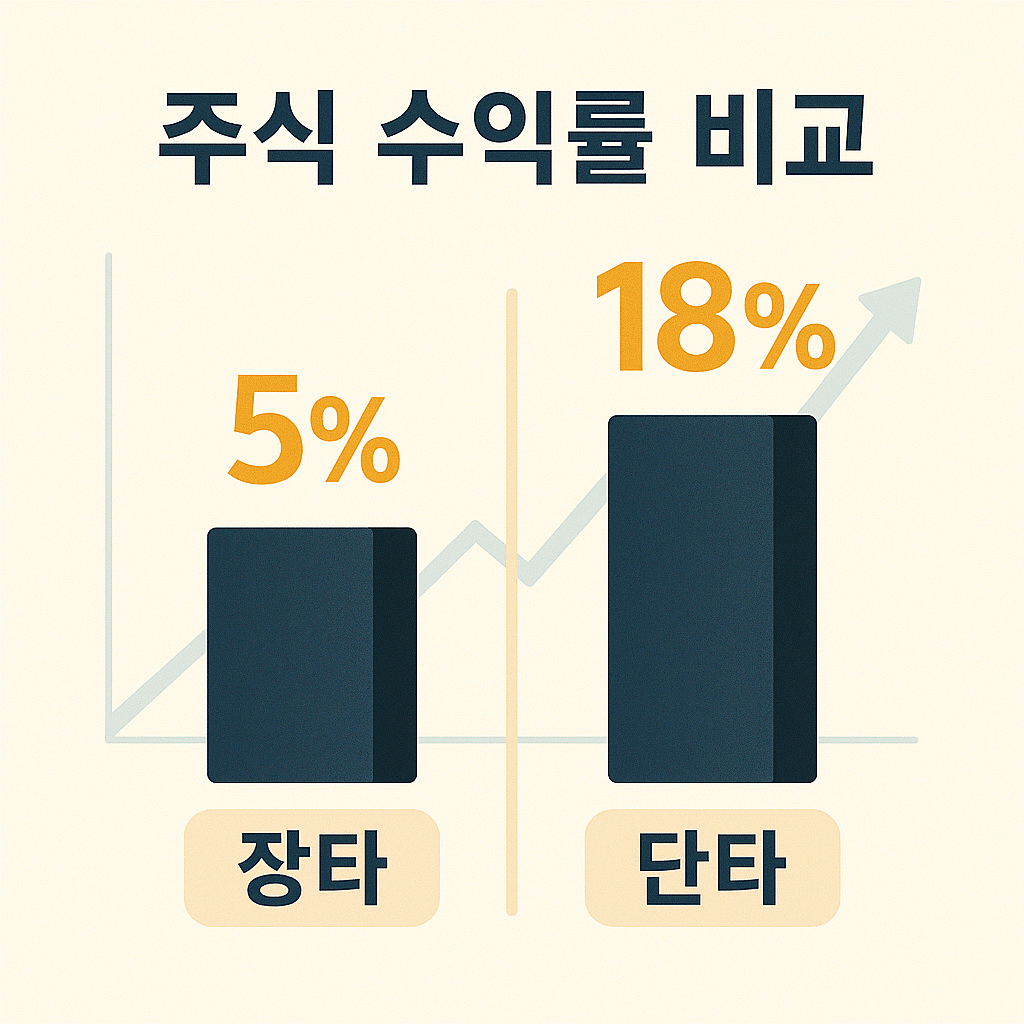주식 장타 단타 수익률 예시 이미지
