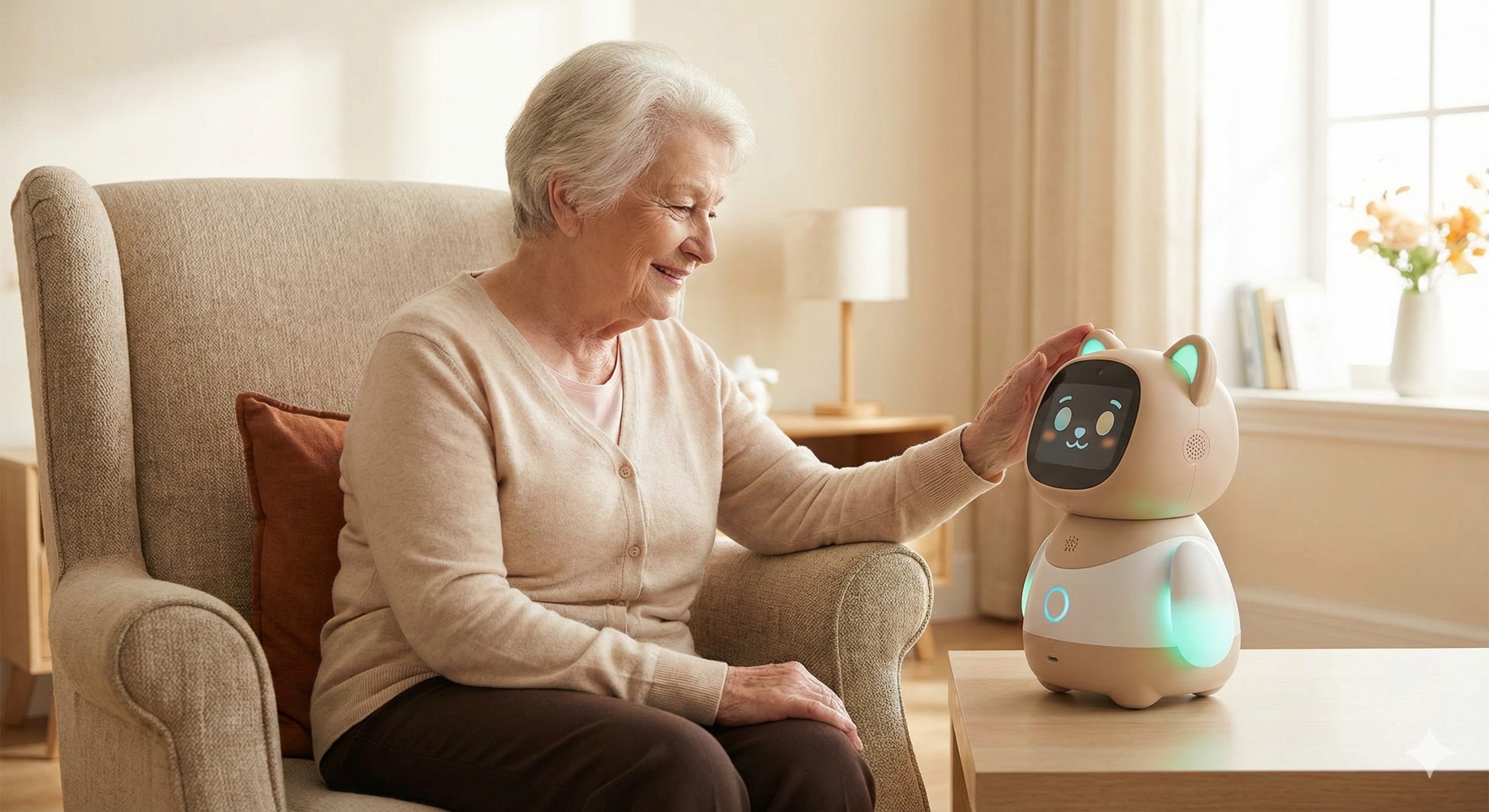 할머니와 교감하는 시니어 AI 돌봄 로봇 효돌이