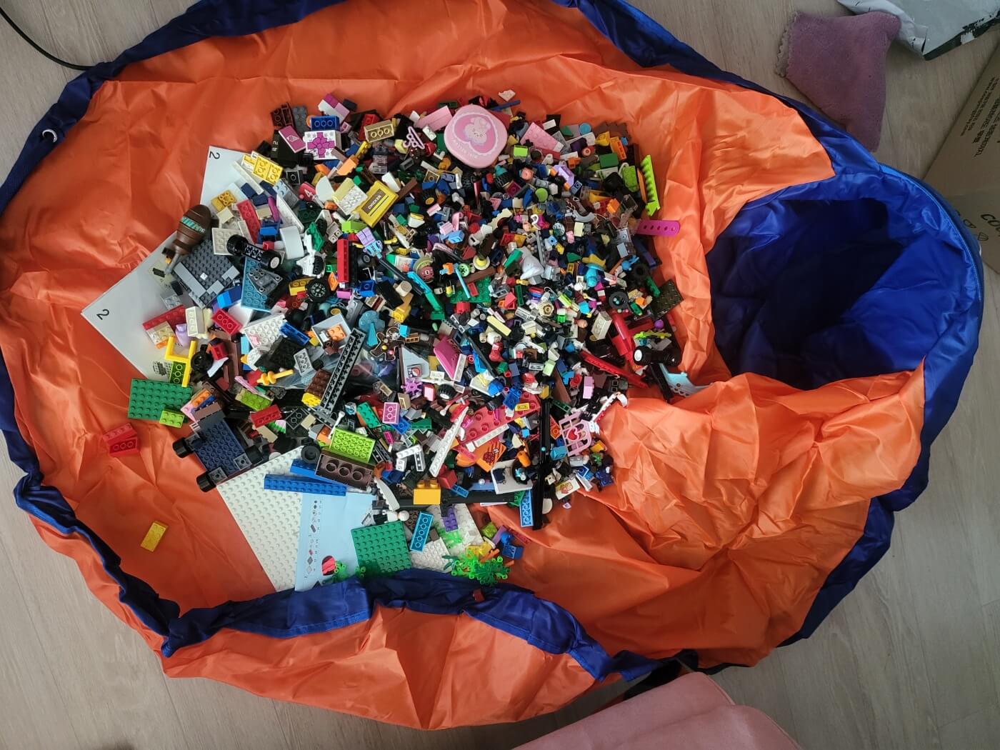 시벅스 지퍼형 레고 정리함 1.5m, Cobalt blue, 30 x 33 cm, 1개