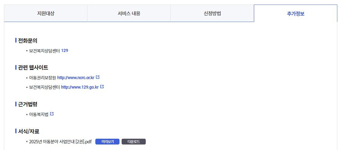 학대피해아동쉼터 지원기준정리