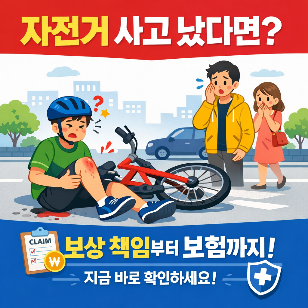 자전거 교통사고 보상 책임, 누가 얼마나 부담하나요 보상금 받는 꿀팁