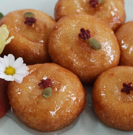 한국의 떡 종류 우메기떡(개성주악)