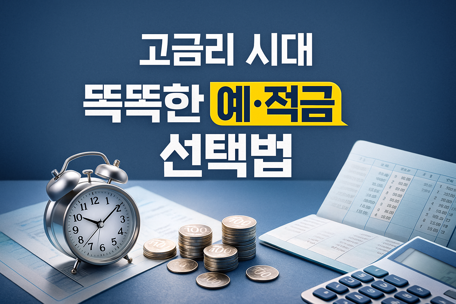 고금리 시대 똑똑한 예&middot;적금 선택법