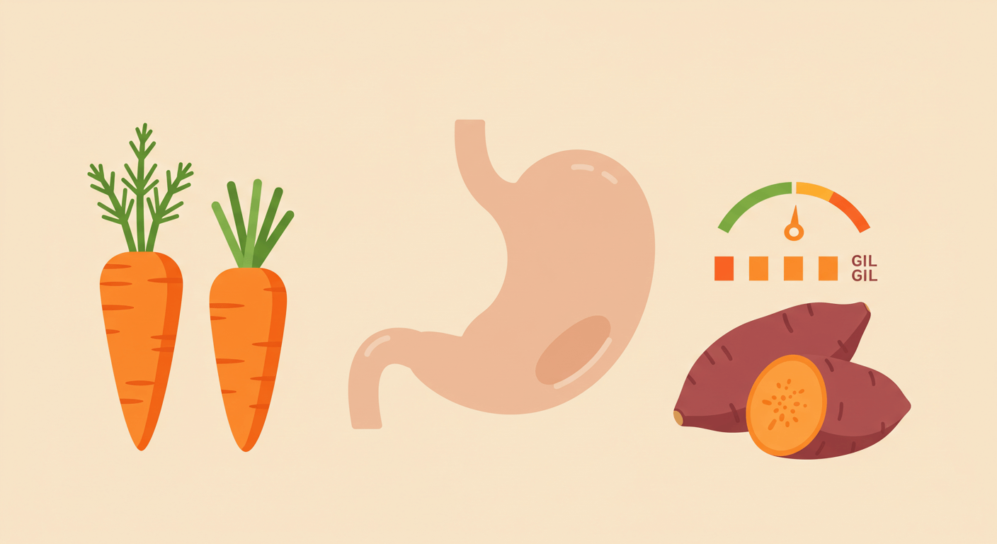 2. 포만감과 혈당 반응 – 고구마의 낮은 GI지수가 관건