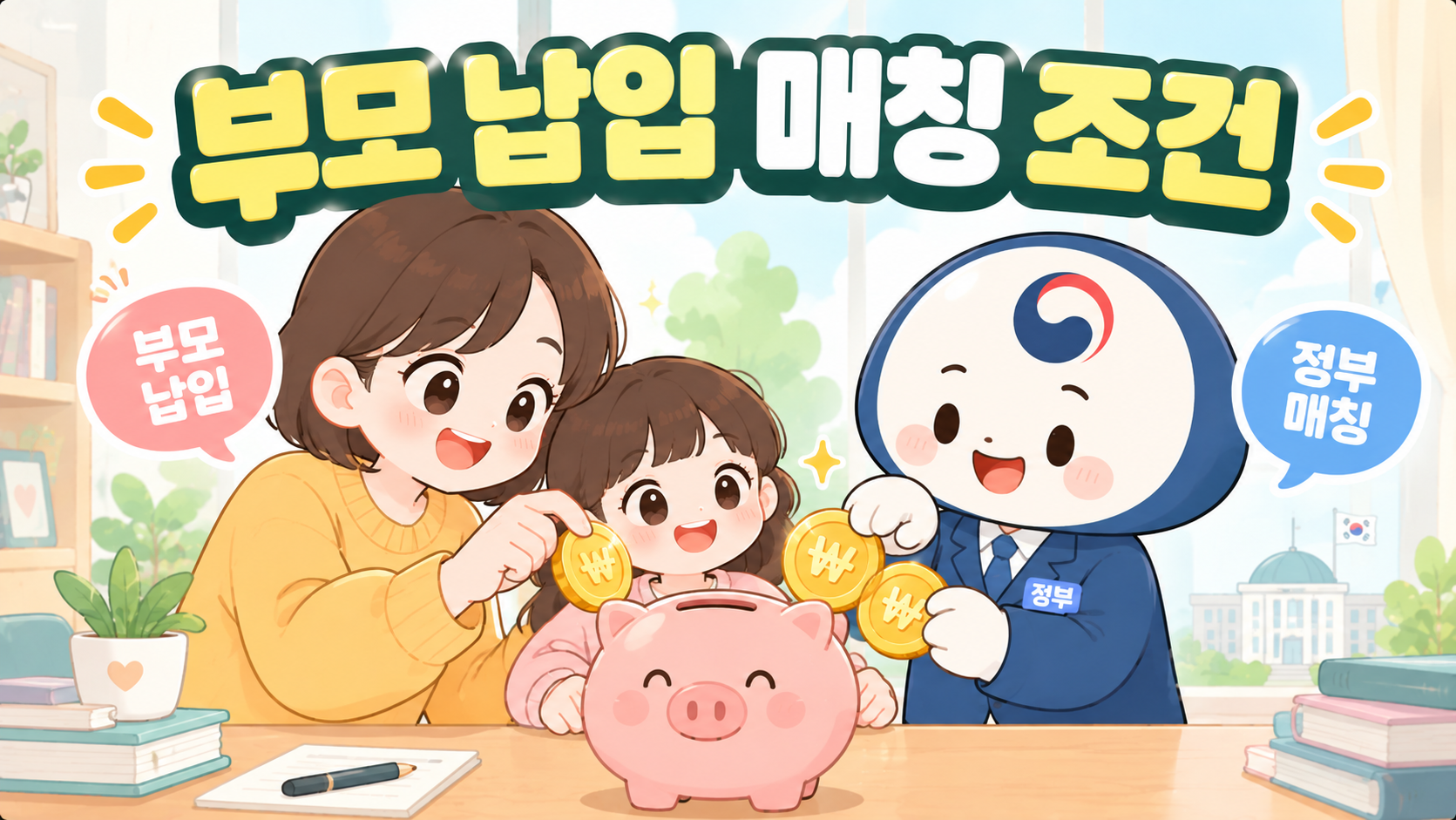 우리아이자립펀드 중위소득 50% 100% 150% 구간별 부모 납입금액 및 정부 매칭 지원금 혜택 비교