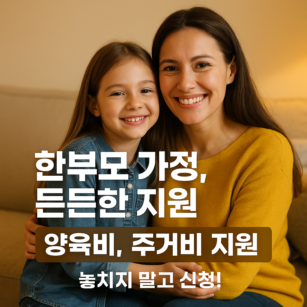 [2편] 한부모가정 지원, 이렇게 받으세요
