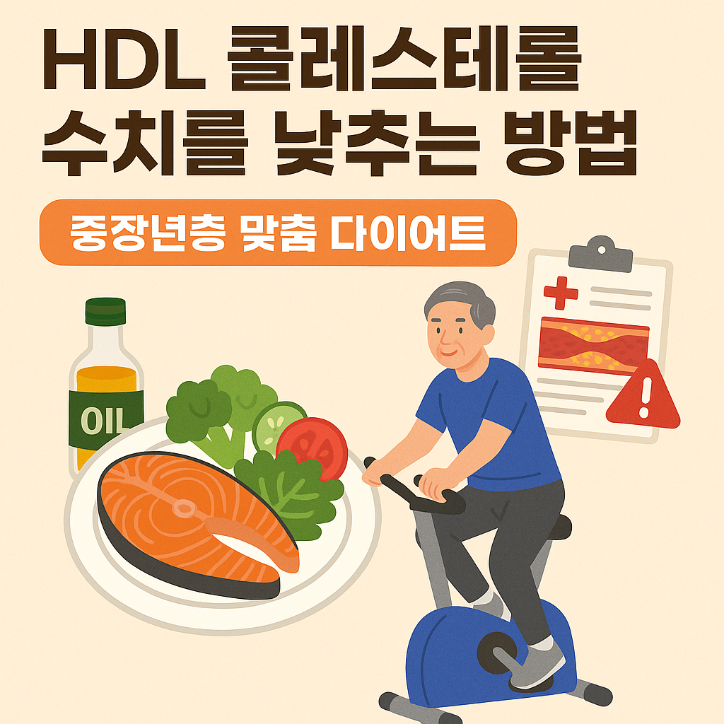 HDL 콜레스테롤 수치를 낮추는 방법