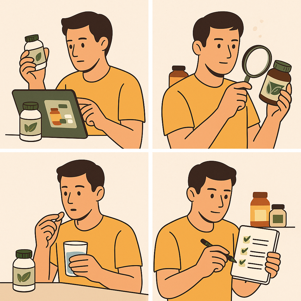 건강보조식품 선택 기준
