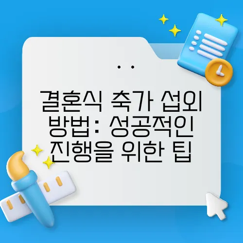 결혼식 축가 섭외 방법: 성공적인 진행을 위한 팁
