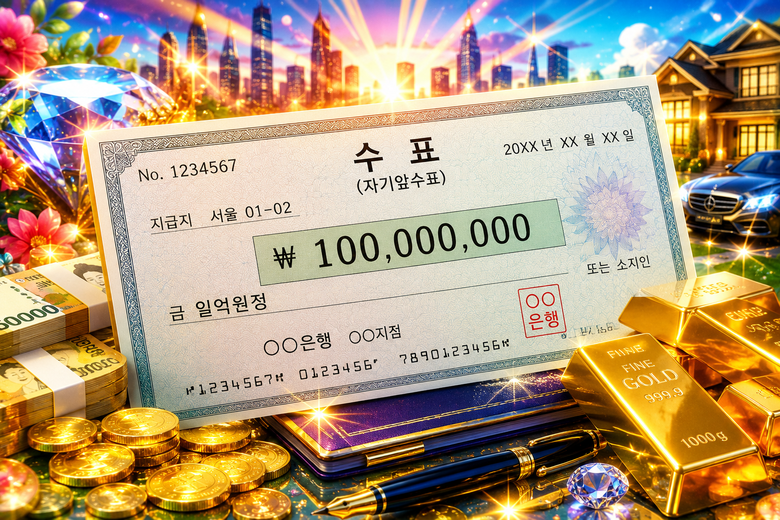 수표 꿈 해몽 30가지 총정리 돈 받는 꿈 지폐 통장 꿈 길몽 흉몽 의미