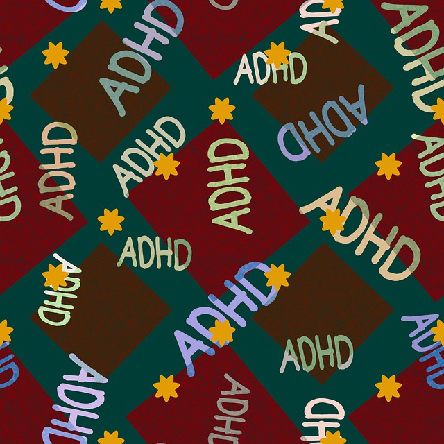 초록배경-빨간사각형무늬-ADHD-패턴-디자인