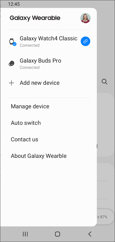 갤럭시 웨어러블(Galaxy Wearable), 삼성 기어