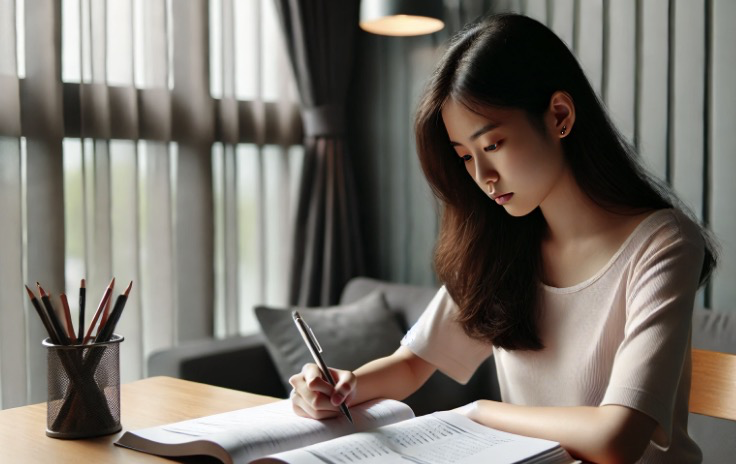 독서실에 의존해 수능 공부