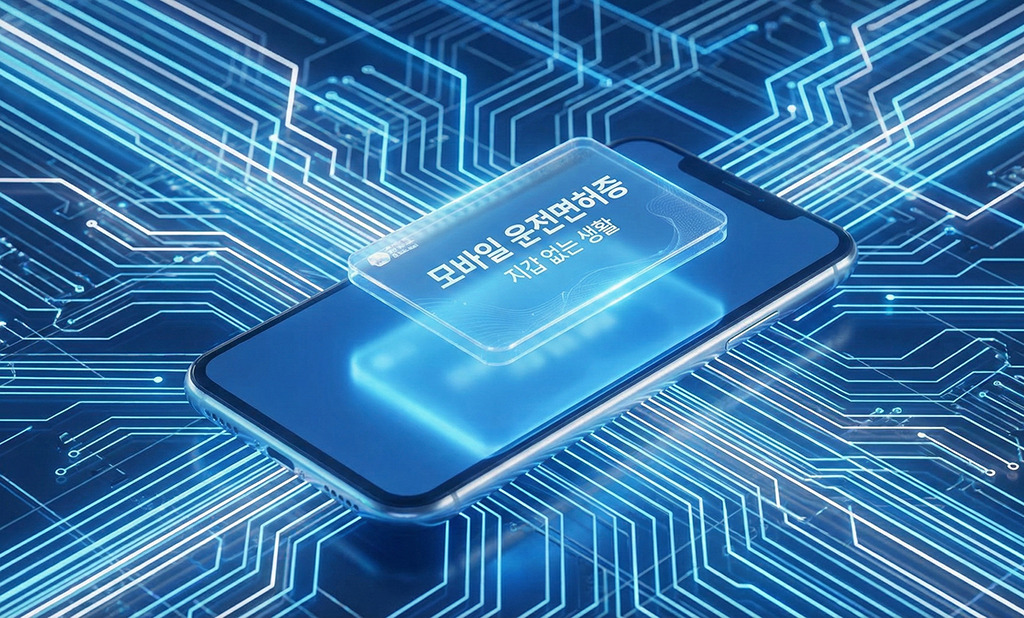 모바일 운전면허증 발급으로 지갑 없이 스마트폰으로 신분 확인하는 이미지 썸네일