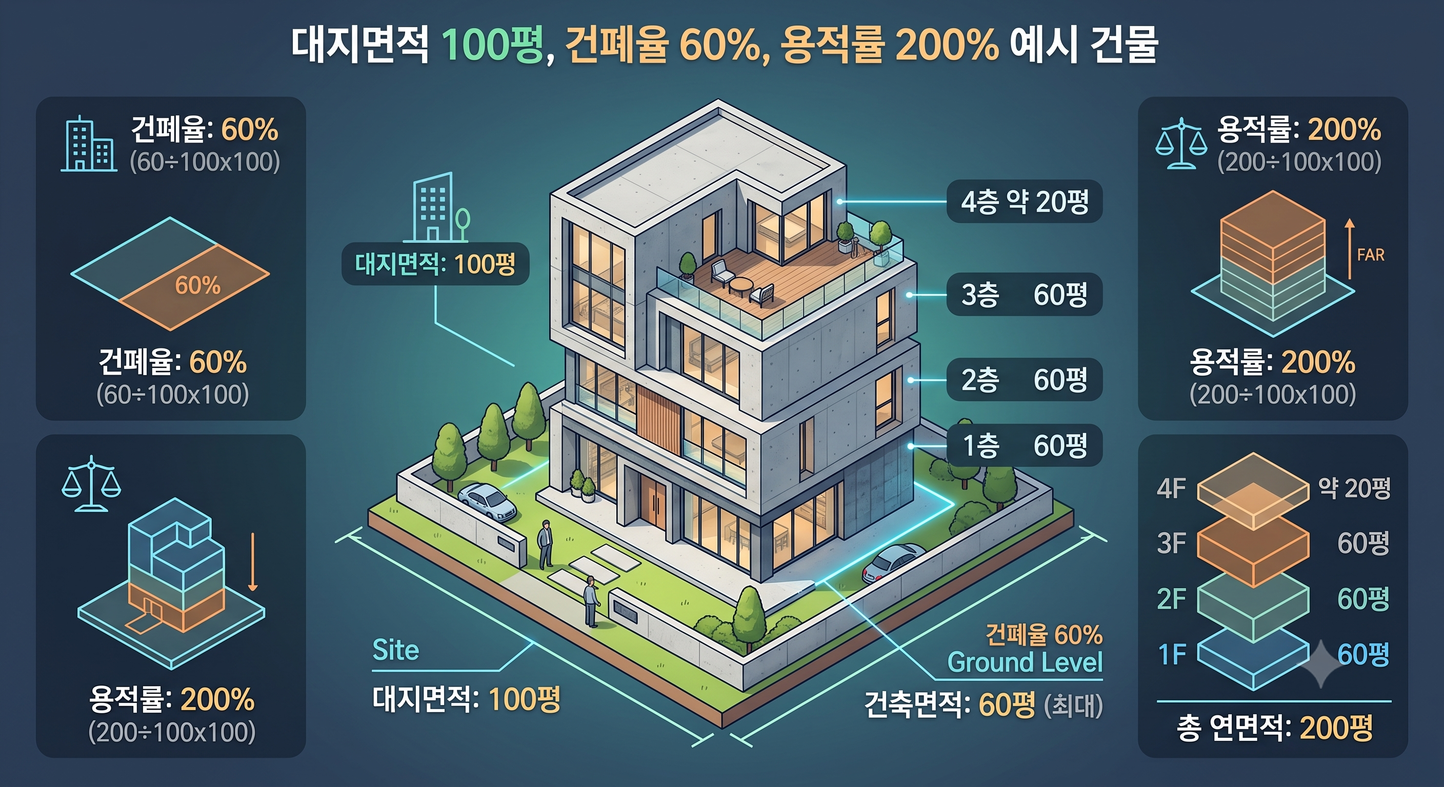 건폐율 용적률 차이