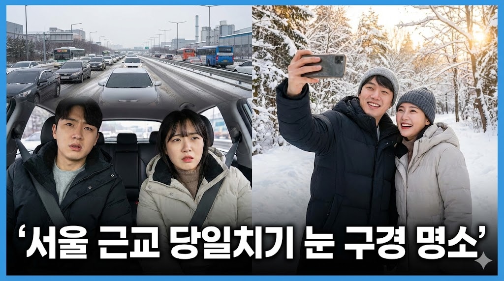 교통지옥 안녕! 뚜벅이를 위한 서울 근교 당일치기 눈꽃 명소 BEST 4 (ft. 대중교통 꿀팁)