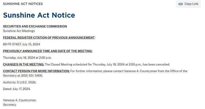 미국-증권거래위원회(SEC)의-비공개-회의-취소-공지