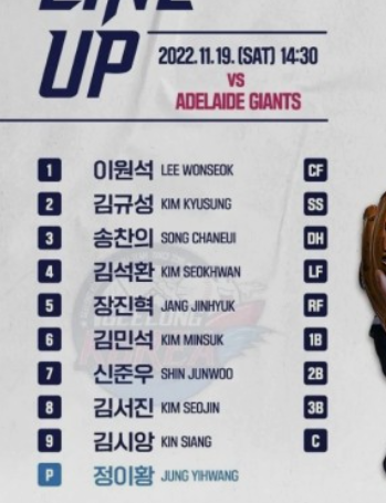 질롱 코리아 에서의 김시앙 선수