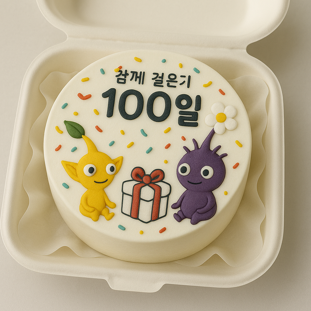 100일 기념 케이크