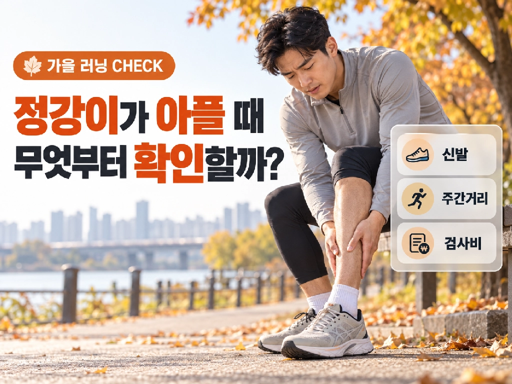 가을 러닝 뒤 정강이가 아플 때! 신발&middot;주간거리&middot;검사비 확인 순서
