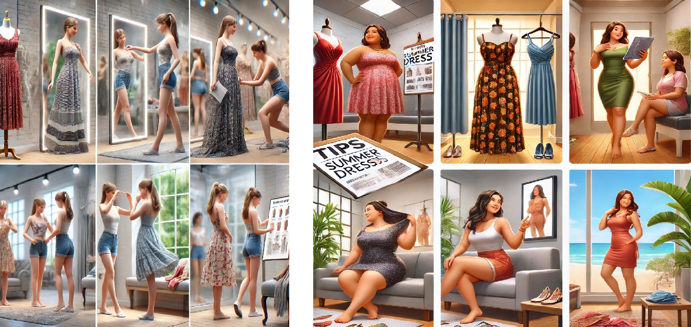 여름 원피스 선택