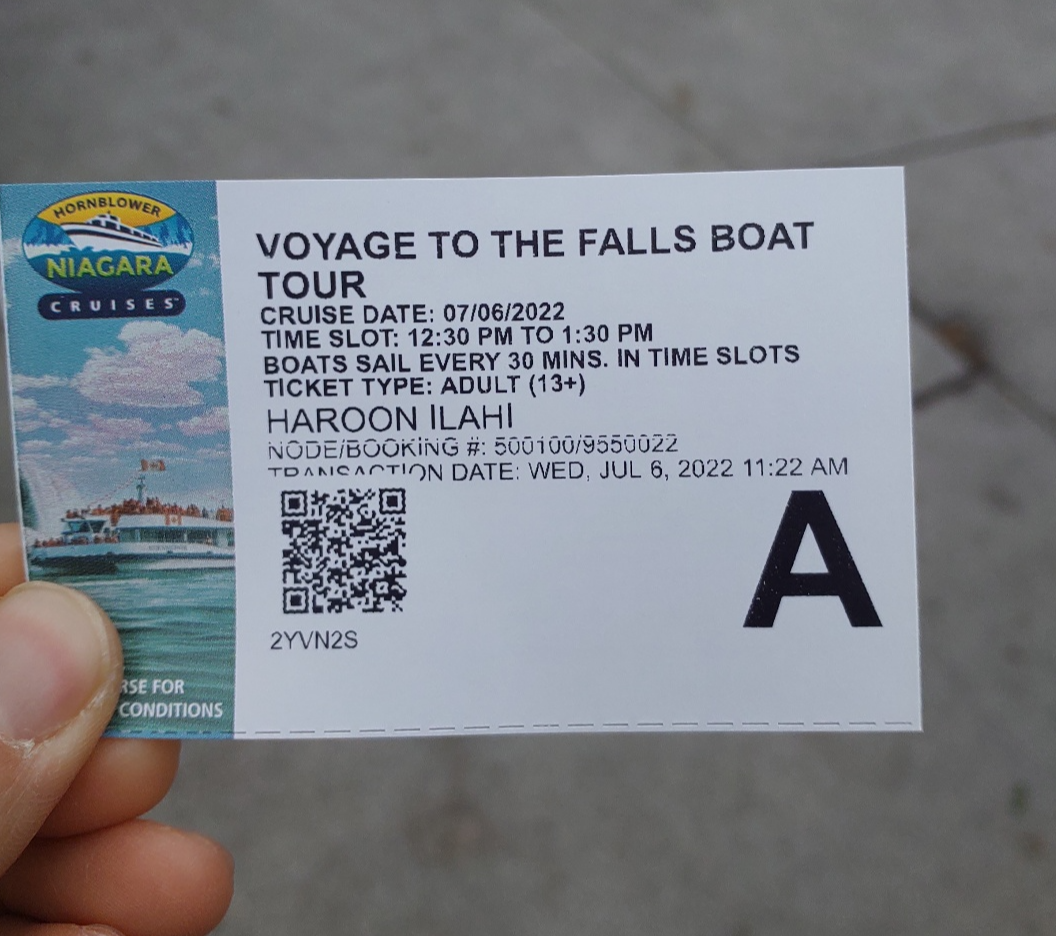 캐나다 나이아가라 보트 투어 티켓