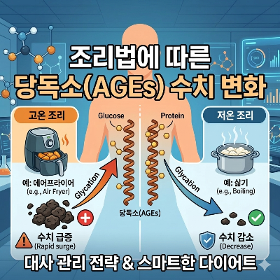 에어프라이어 vs 수비드, 조리 방식이 신체 대사 데이터에 미치는 영향