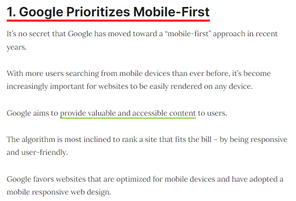 1. 반응형 웹 사이트(디자인) SEO 이점 모바일이 우선이다 이미지