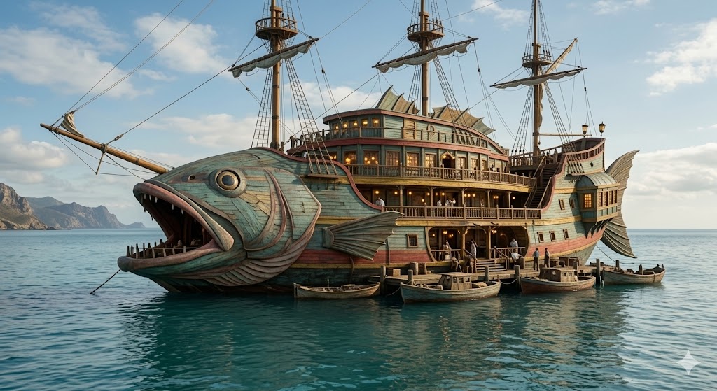 Netflix One Piece Live Action Baratie Restaurant Real Set.