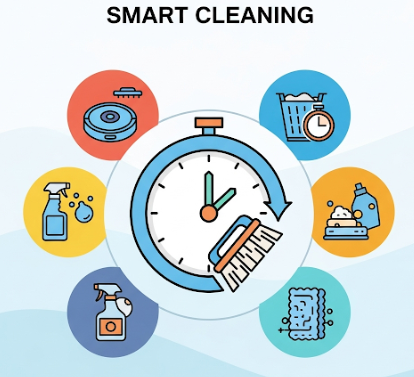 청소 시간을 절약하는 스마트한 방법