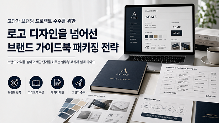 고단가 브랜딩 프로젝트 수주를 위한 로고 디자인을 넘어선 '브랜드 가이드북' 패키징 전략