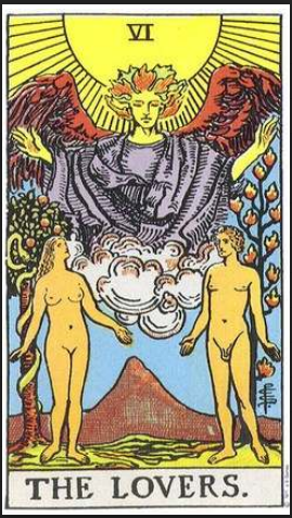 라이더 웨이트 타로카드 06. 연인들