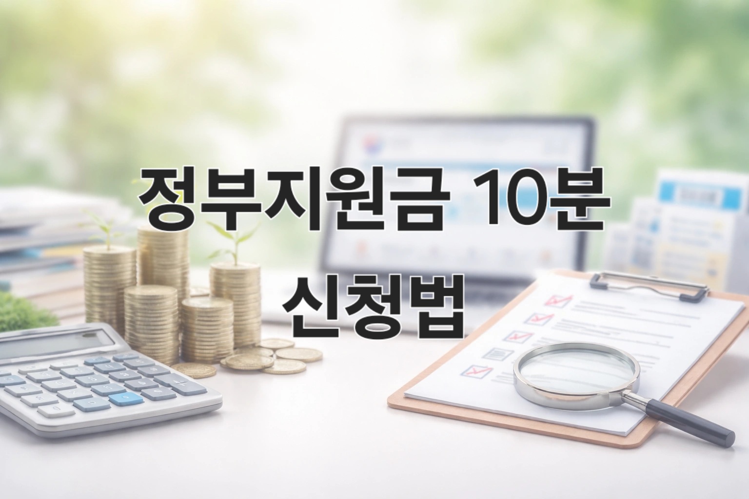 정부지원금 신청방법 썸네일 배경 이미지