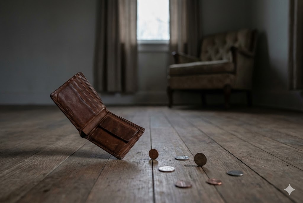 돈 잃어버리는/나가는 상황