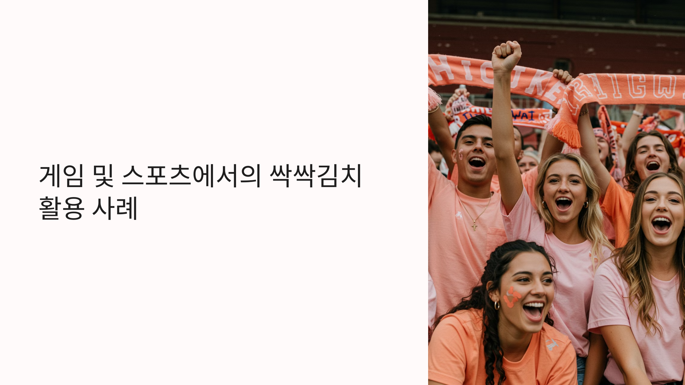 게임과 스포츠에서의 확산