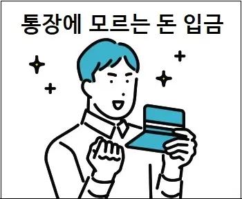 통장에 모르는 돈 입금 시 조치 개요