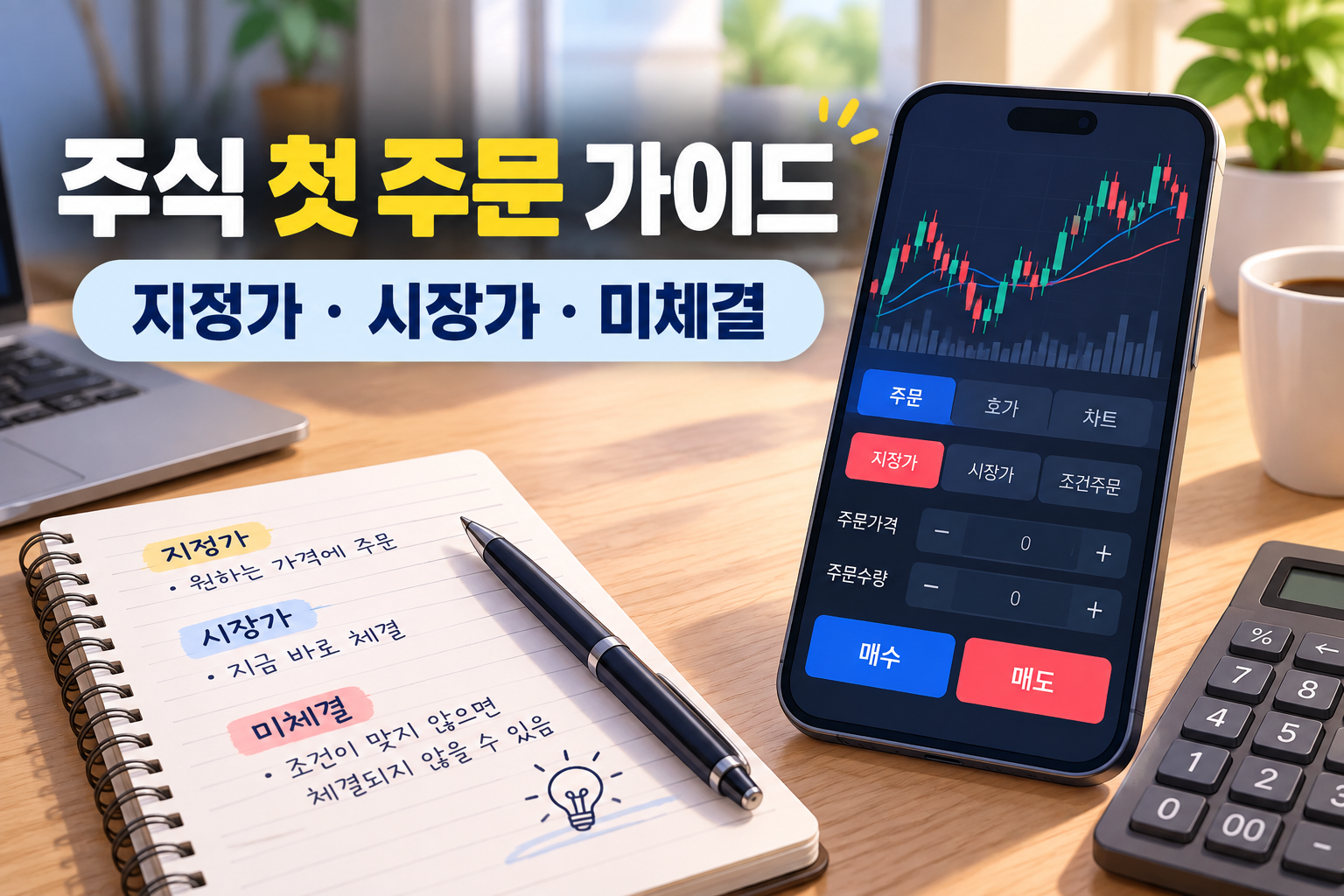 주식 첫 주문 방법 - 지정가·시장가·미체결·취소까지 초보자 체크리스트