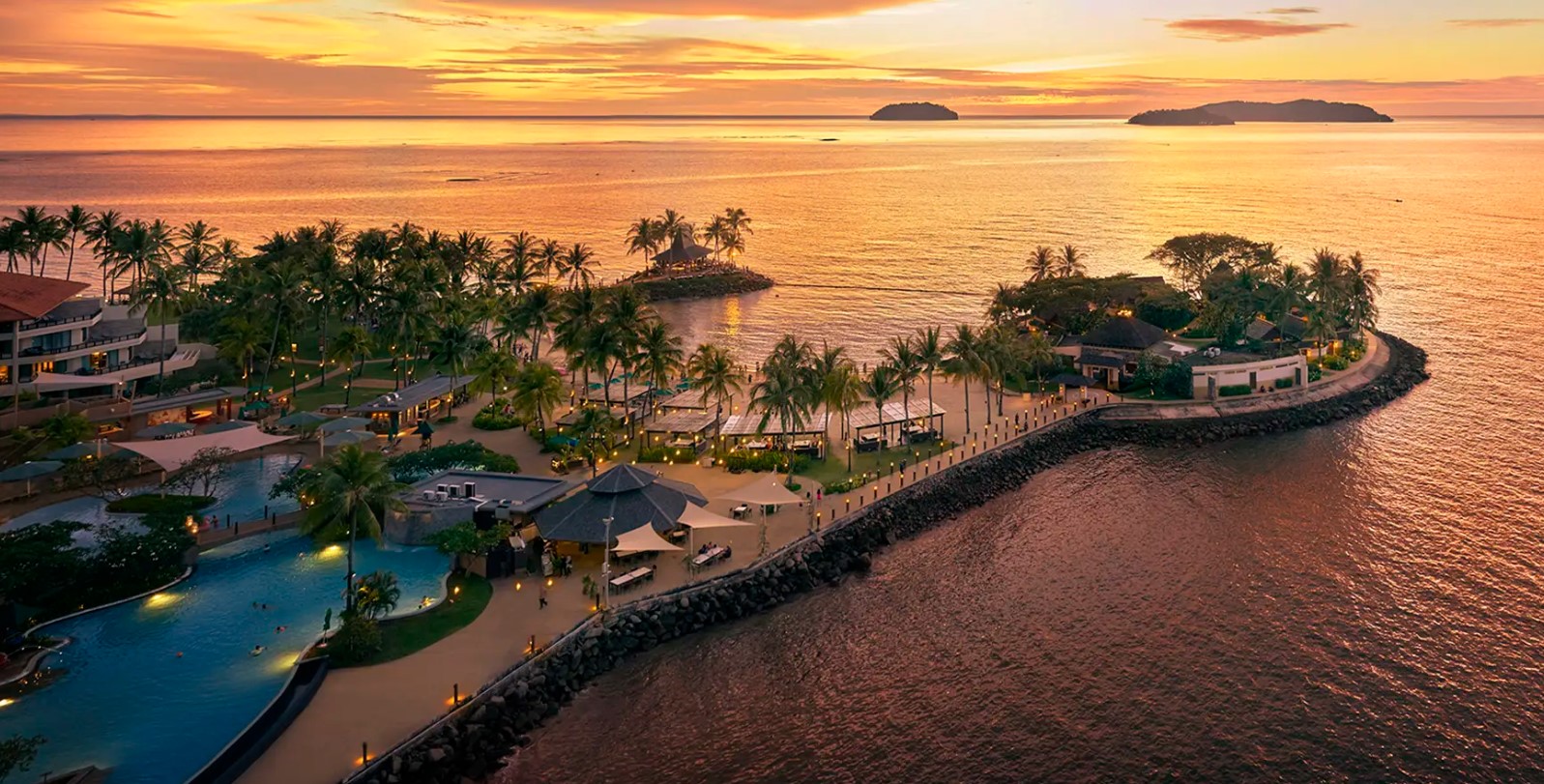 샹그릴라 탄중아루 리조트 전경