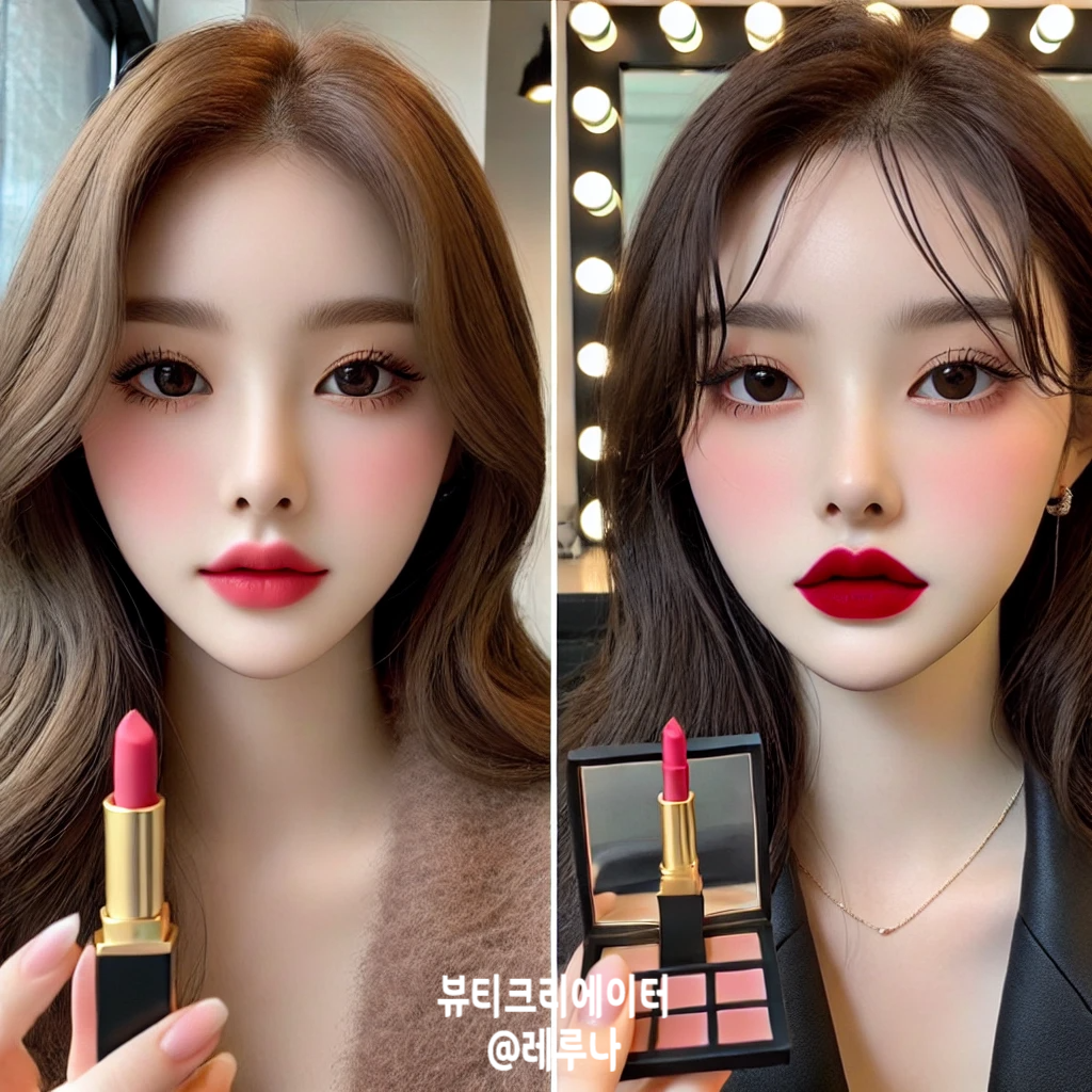 한국 메이크업과 서양 메이크업