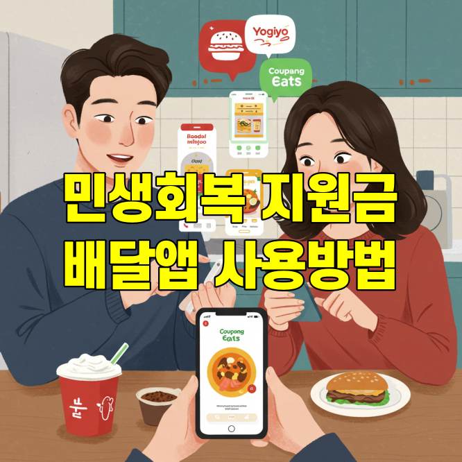 민생회복지원금 배달앱 사용 방법