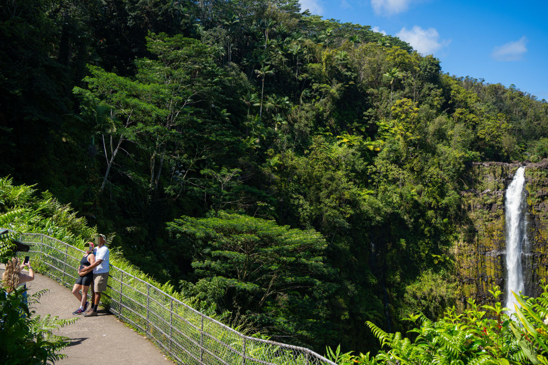 하와이 힐로 아카카 폭포