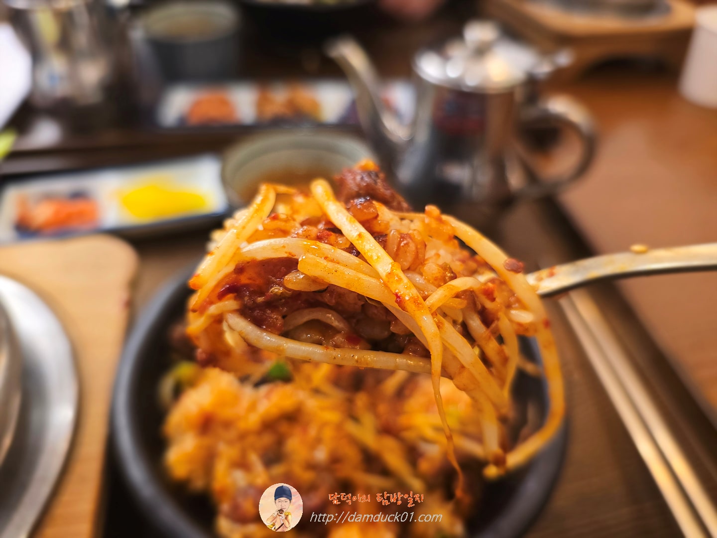 소고기 숙주 솥밥