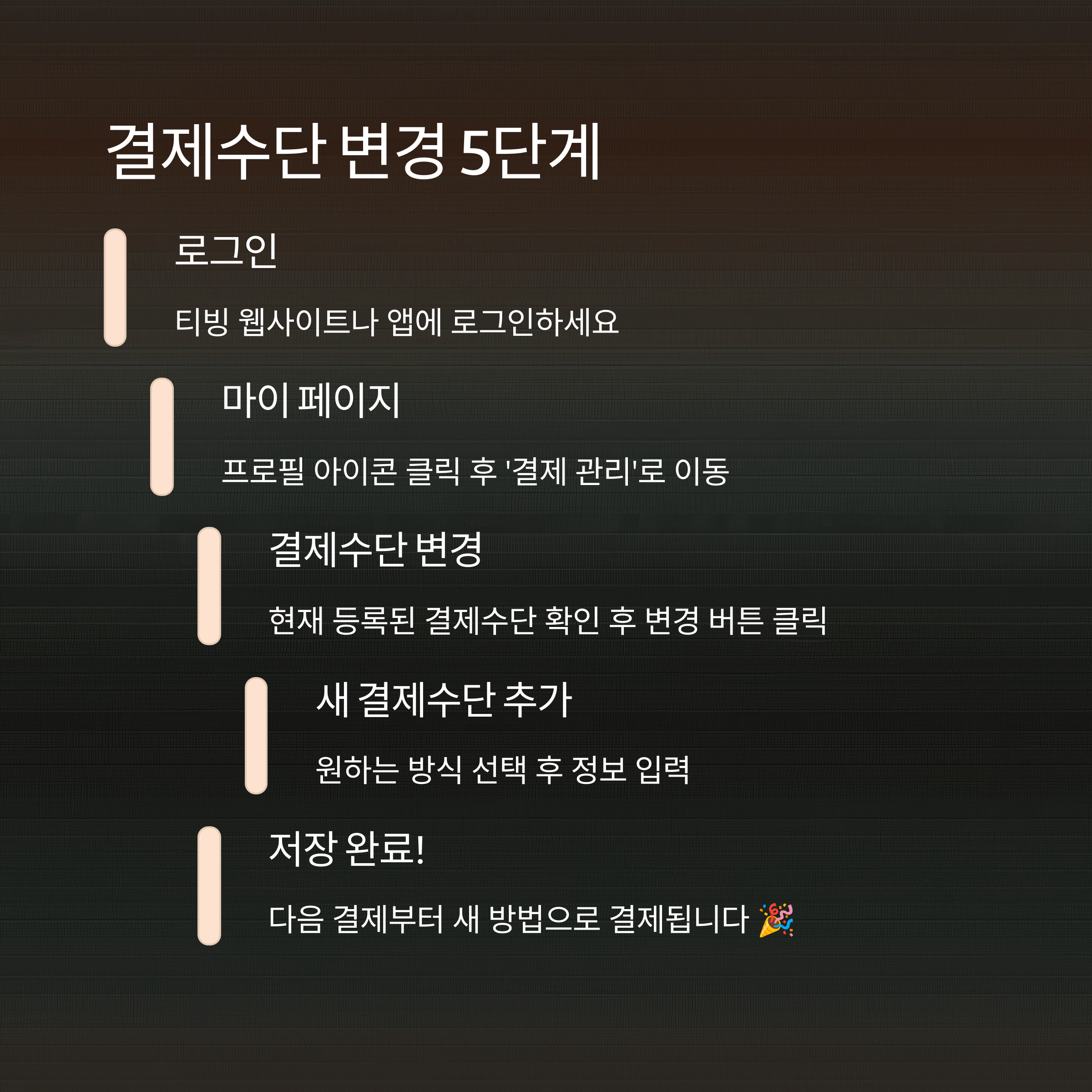 티빙 결제수단 변경하는 방법